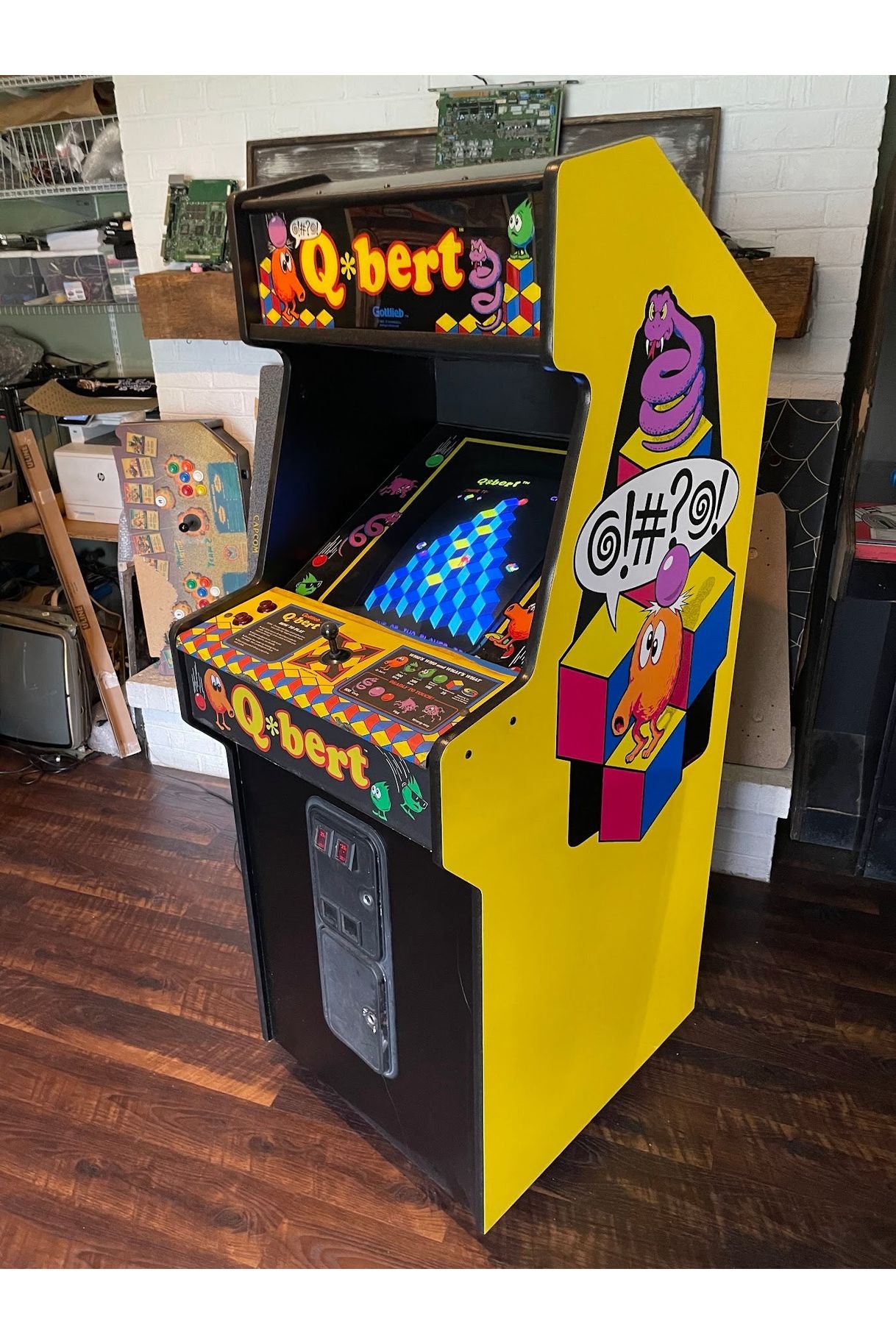QBert Arcade Reproduction Cabinet